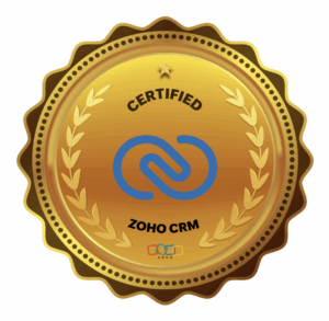 Zoho CRM Certified badge