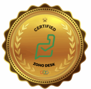 Zoho Desk Certified badge