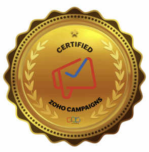 Zoho Campaigns Certified badge